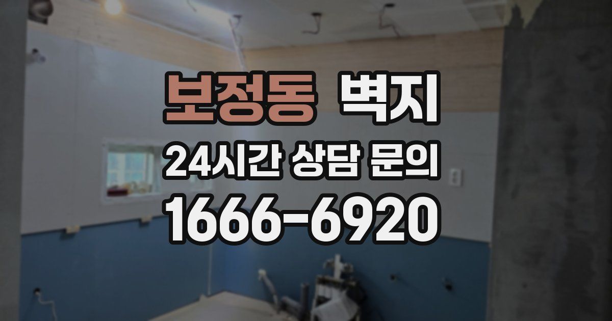 보정동 벽지