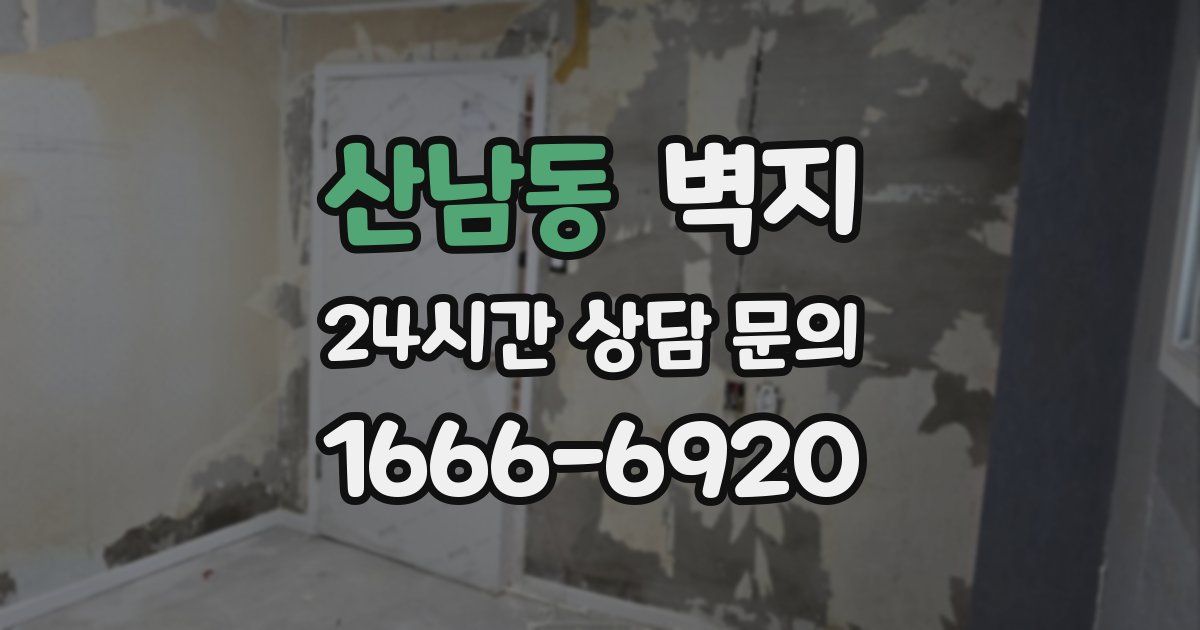 산남동 벽지