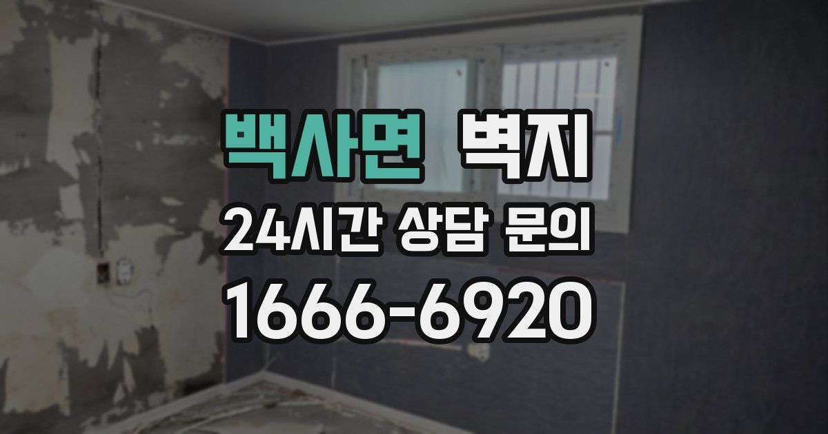 백사면 벽지