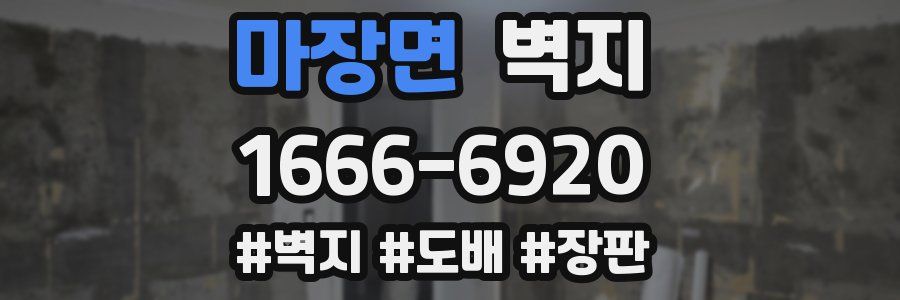 마장면 벽지