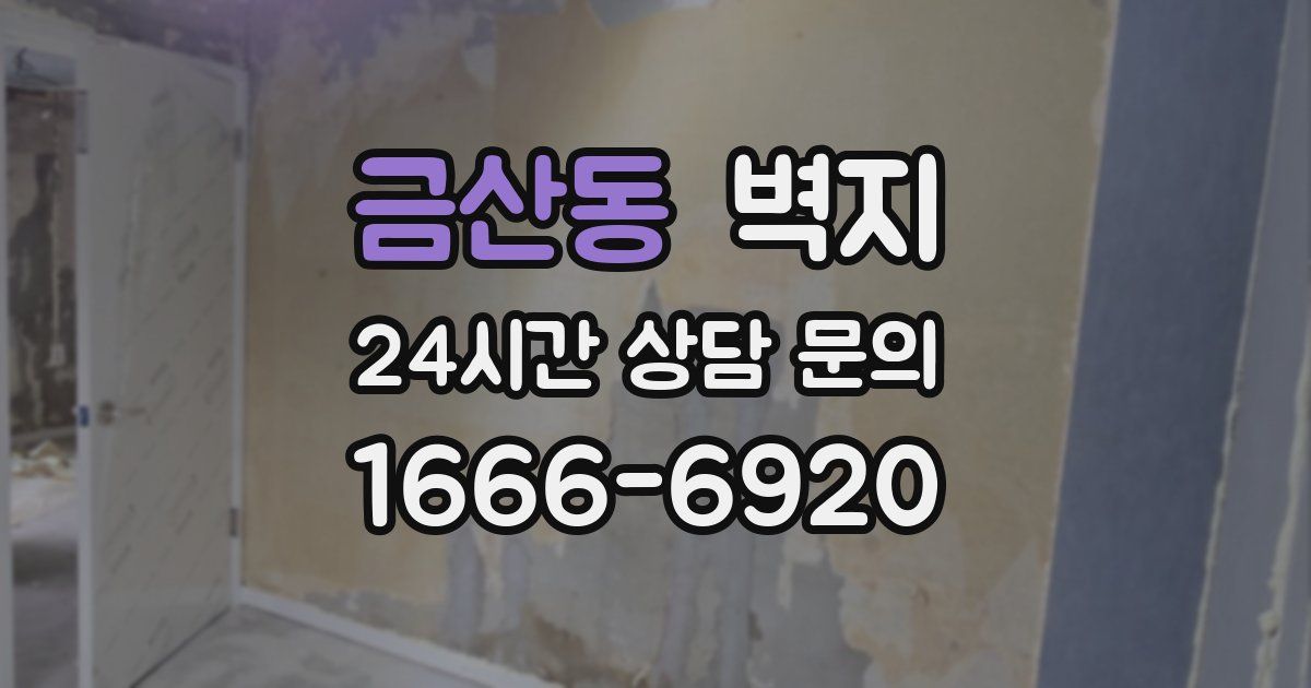 금산동 벽지