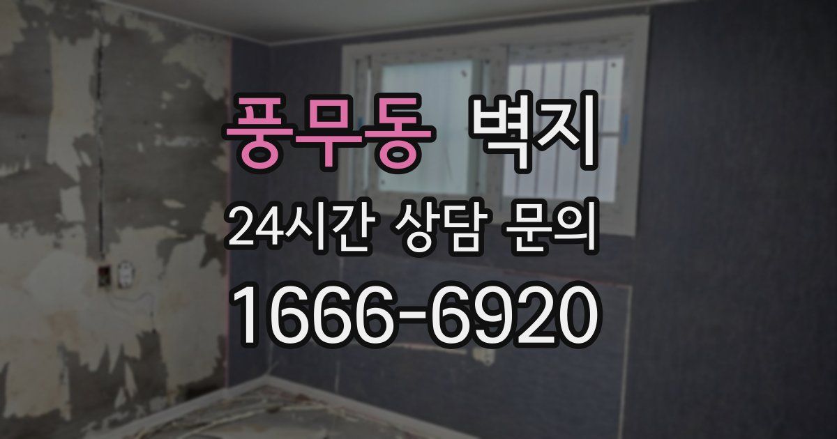 풍무동 벽지