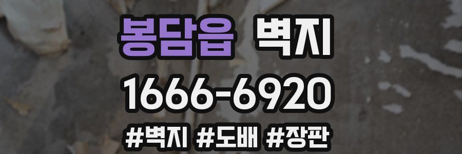 봉담읍 벽지