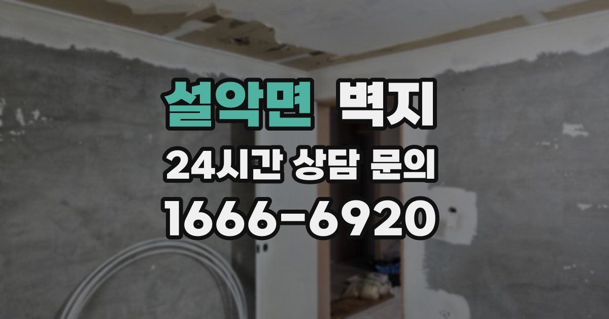 설악면 벽지