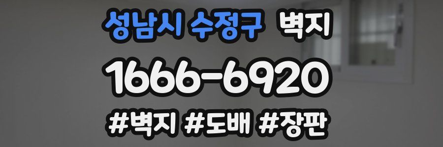 성남시 수정구 벽지