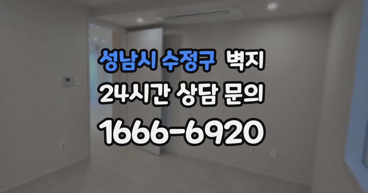 성남시 수정구 벽지