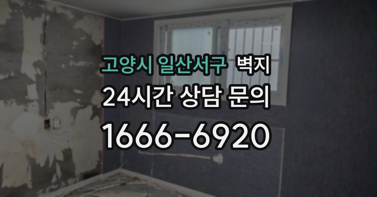 고양시 일산서구 벽지