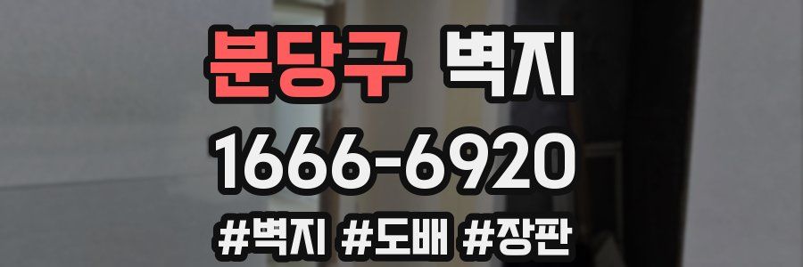 분당구 벽지
