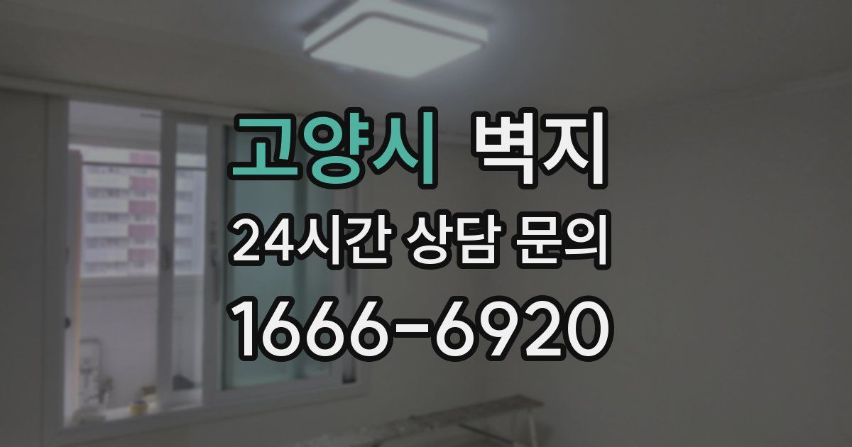 고양시 벽지