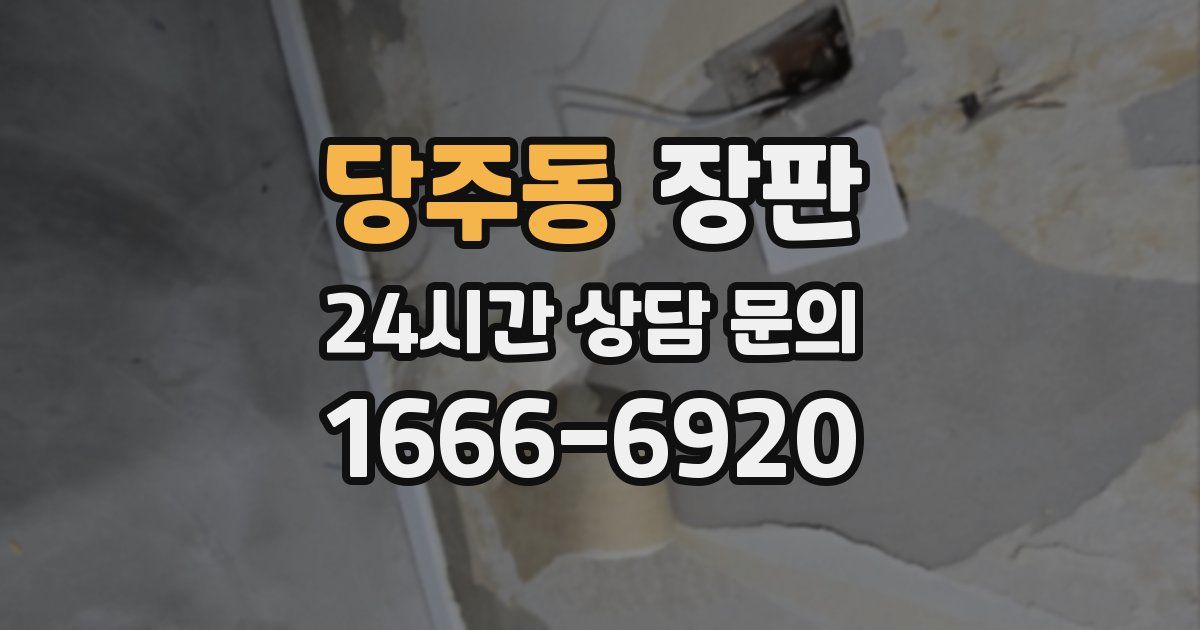 당주동 장판