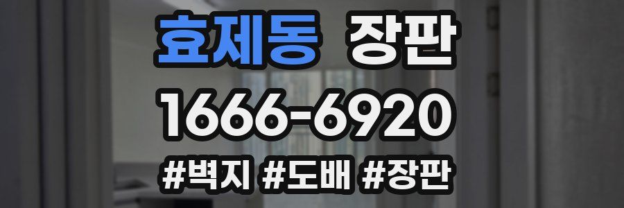 효제동 장판