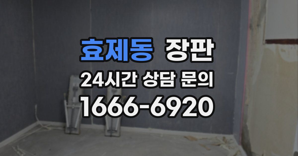 효제동 장판