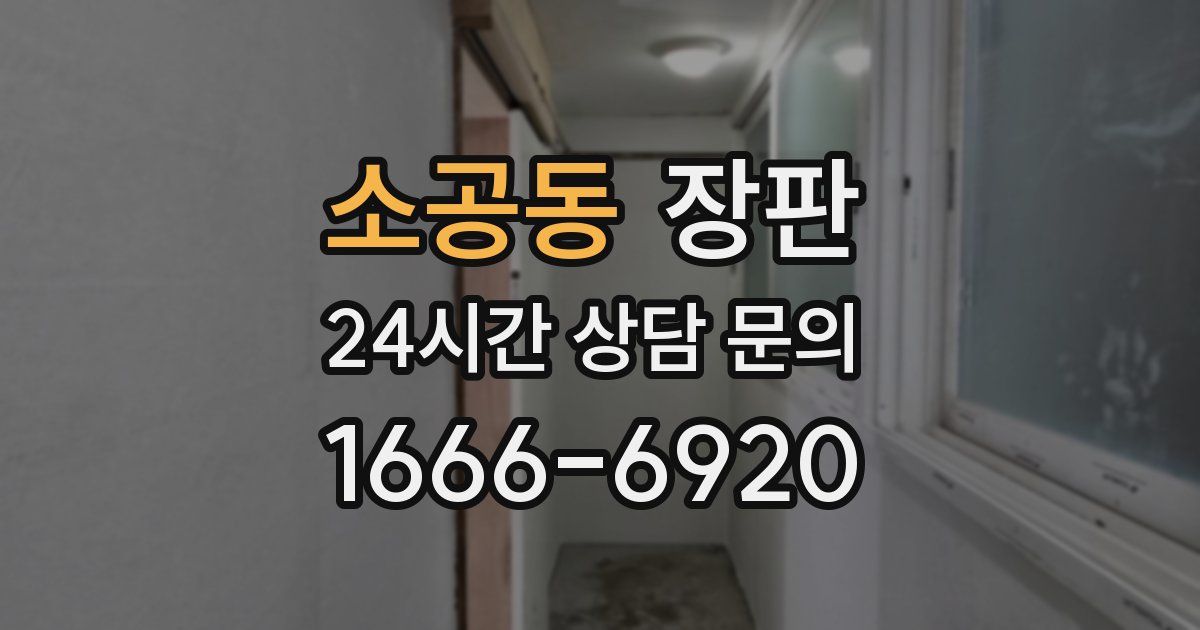 소공동 장판