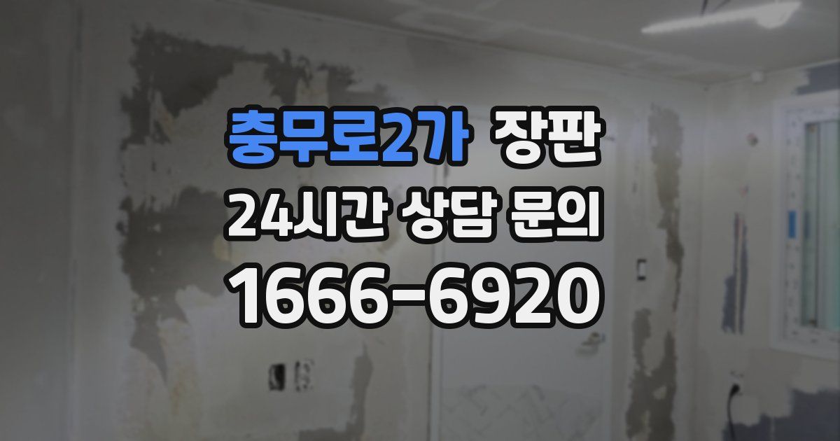 충무로2가 장판