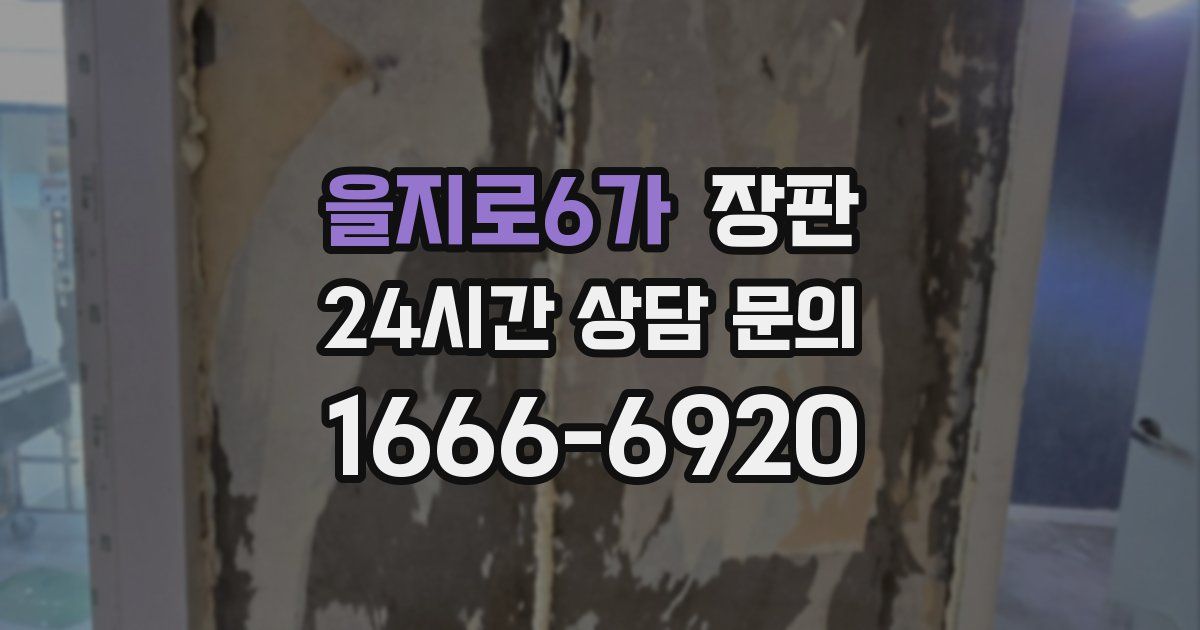 을지로6가 장판
