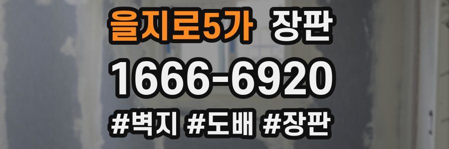 을지로5가 장판