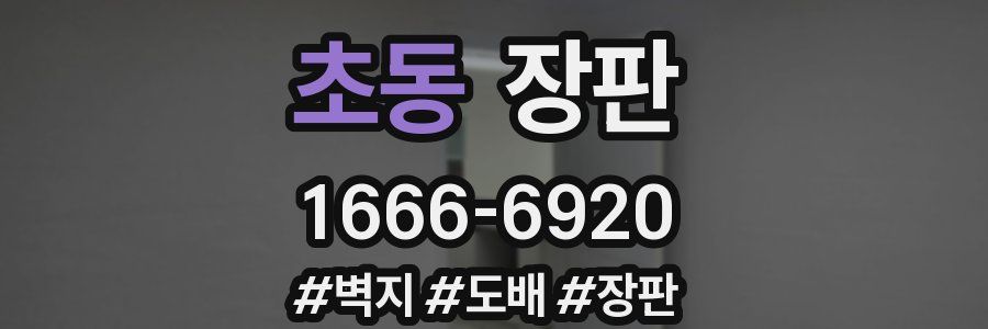 초동 장판