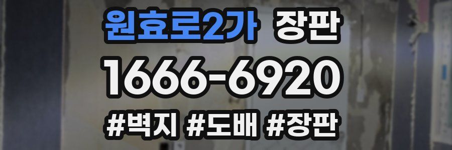 원효로2가 장판