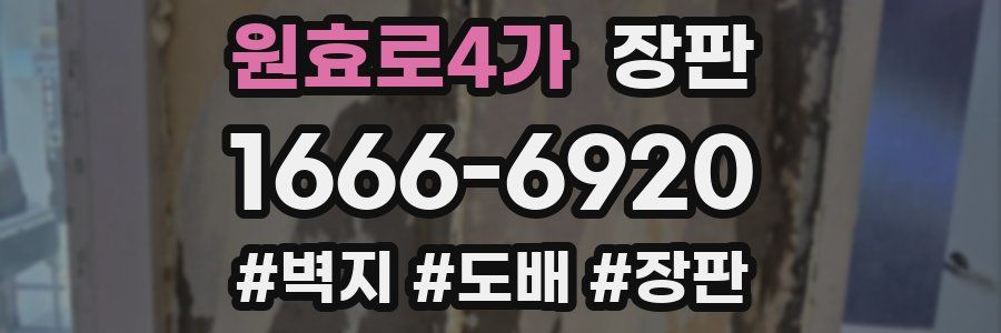 원효로4가 장판