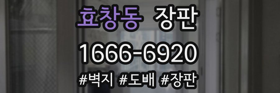 효창동 장판