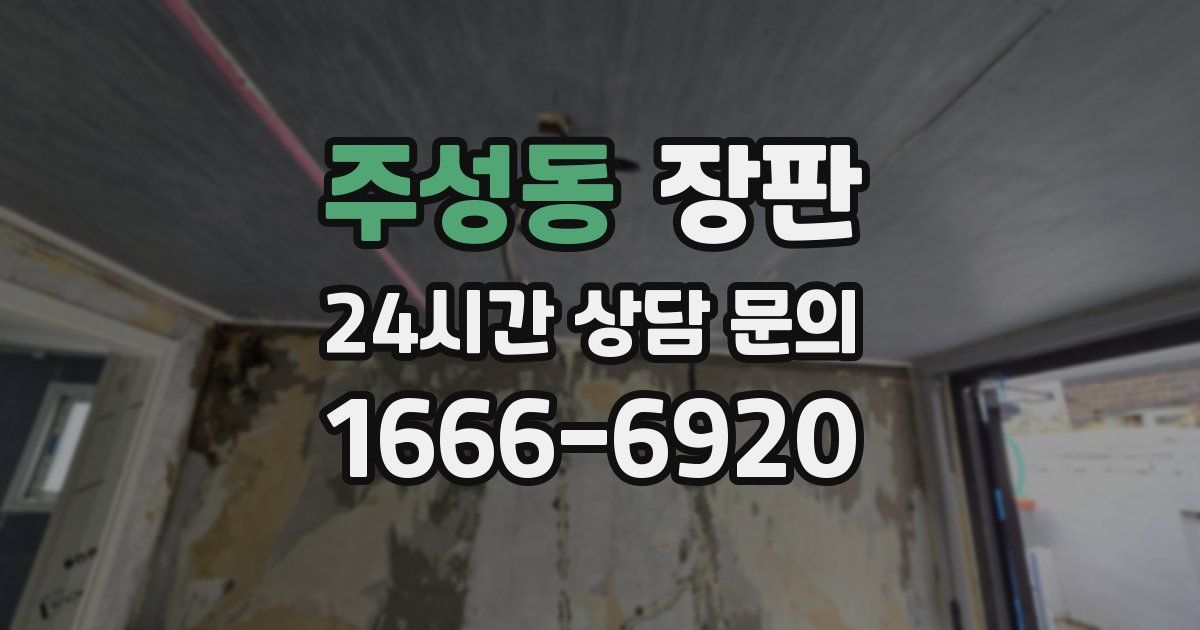 주성동 장판