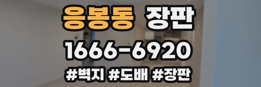 응봉동 장판