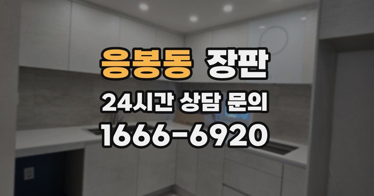 응봉동 장판