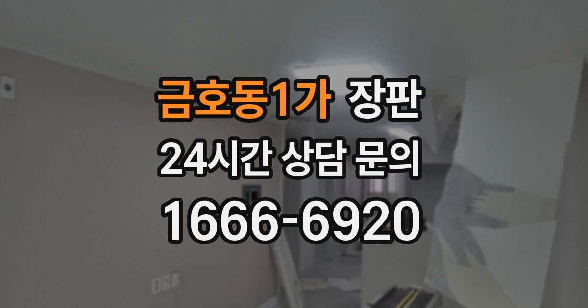 금호동1가 장판
