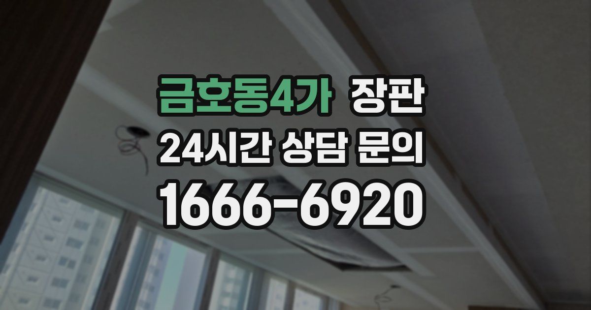 금호동4가 장판