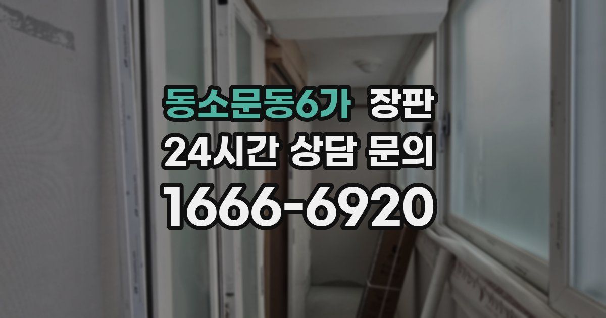 동소문동6가 장판