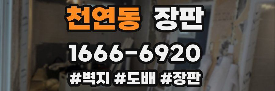 천연동 장판
