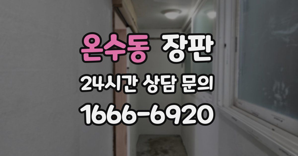 온수동 장판