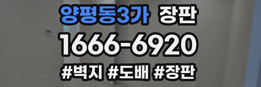 양평동3가 장판