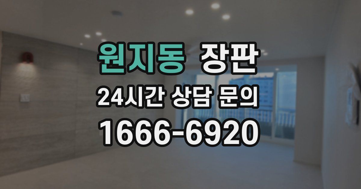 원지동 장판