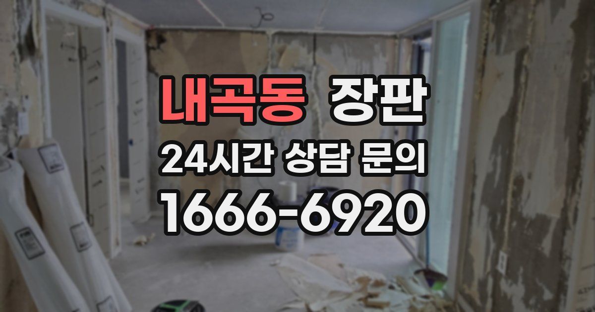 내곡동 장판