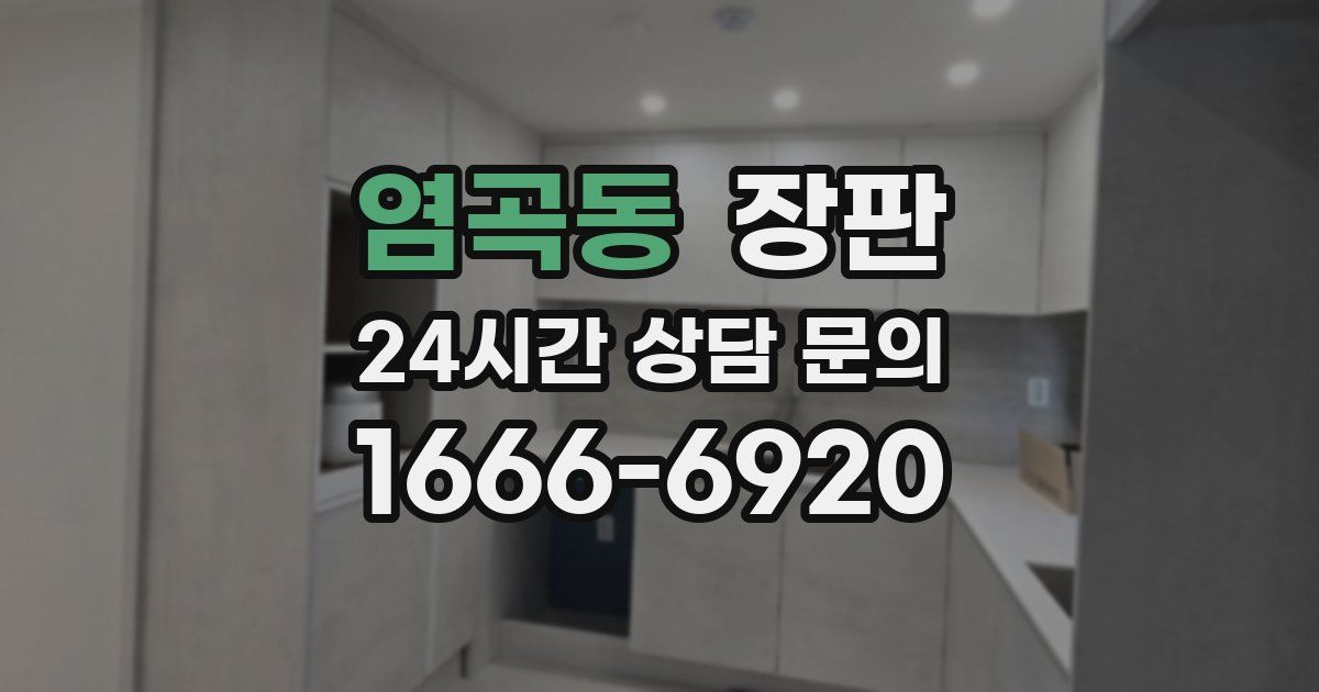 염곡동 장판