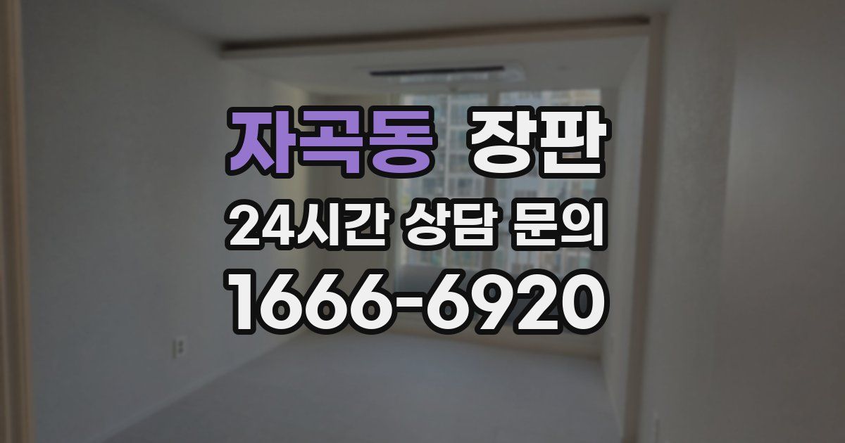 자곡동 장판