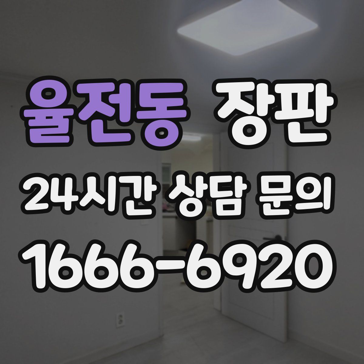 율전동 장판