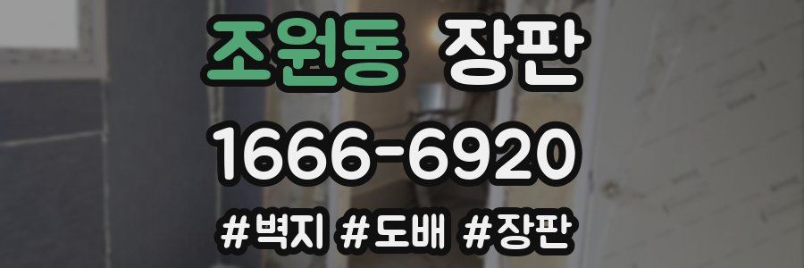 조원동 장판