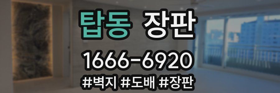 탑동 장판