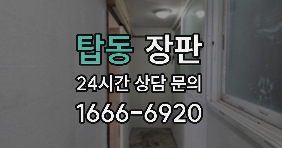 탑동 장판