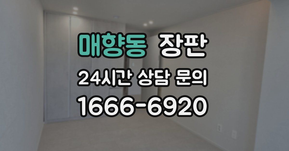 매향동 장판