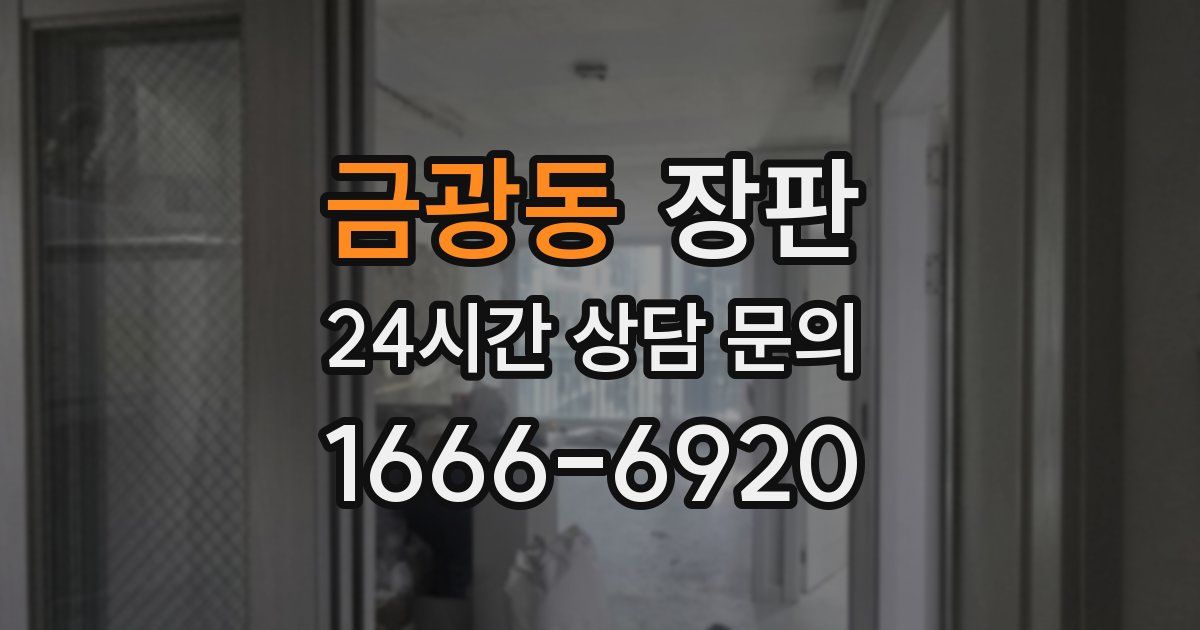 금광동 장판