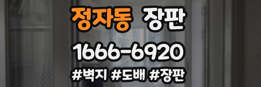 정자동 장판