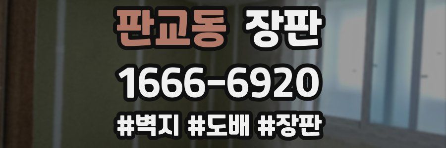 판교동 장판