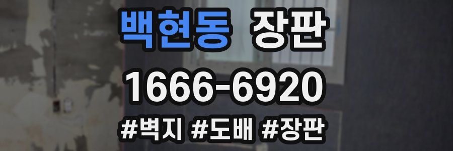 백현동 장판