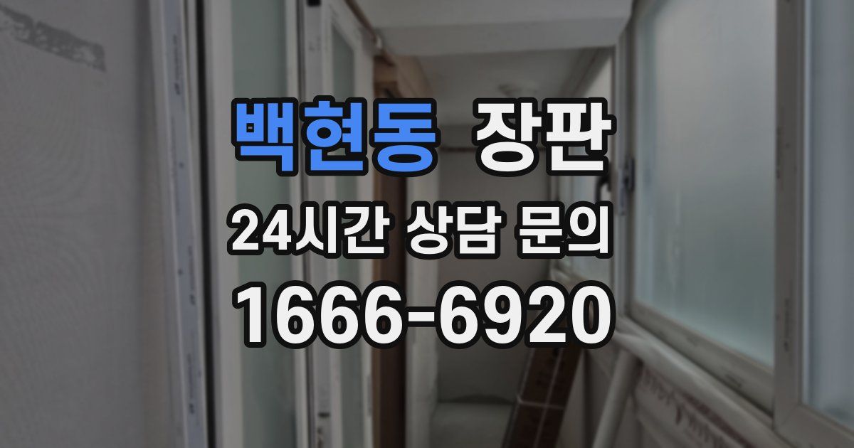 백현동 장판