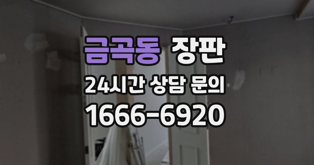금곡동 장판
