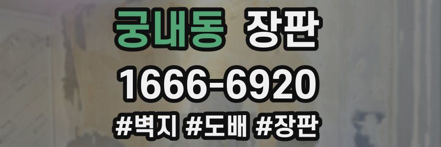 궁내동 장판