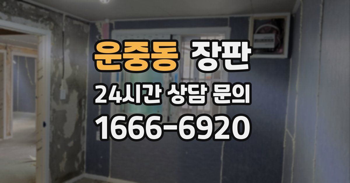 운중동 장판
